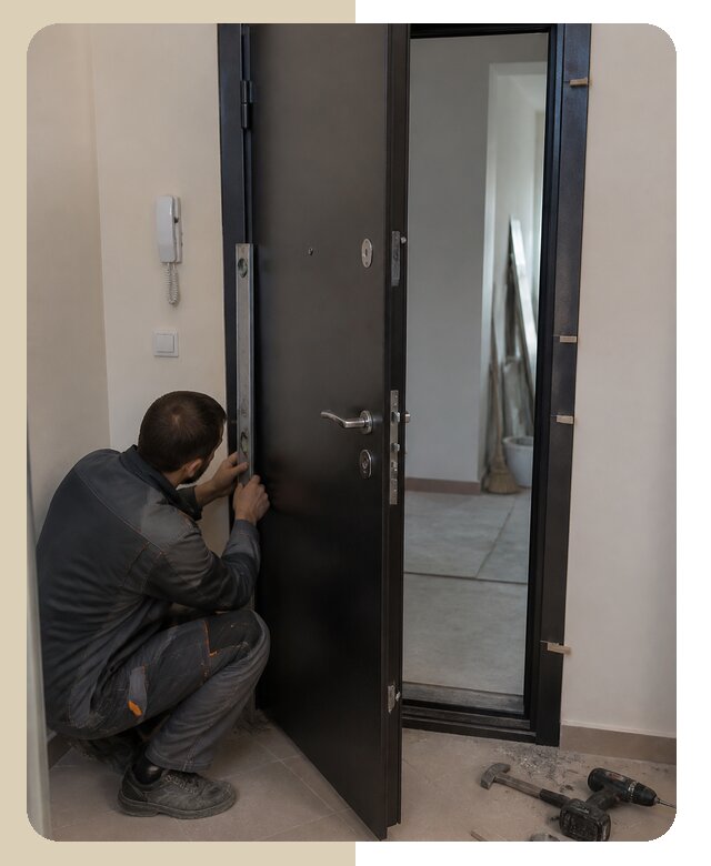 Профессиональное восстановление геометрии двери в Волгограде